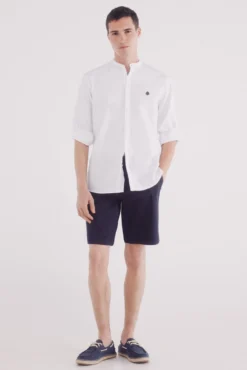 Camisa Mao estruturada em dois tons