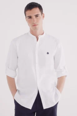 Camisa Mao estruturada em dois tons