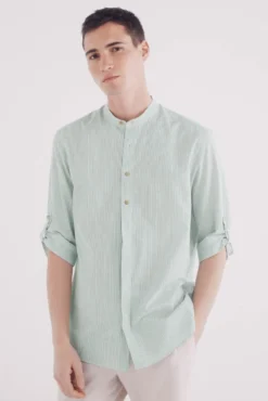 Camisa Mao 3/4 riscas