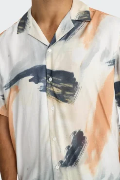 Camisa masculina de manga curta com regular fit