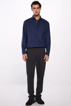 Camisa micro pied-de-poule