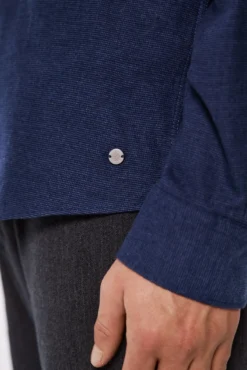 Camisa micro pied-de-poule