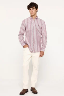Camisa oxford riscas