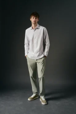 Camisa oxford riscas