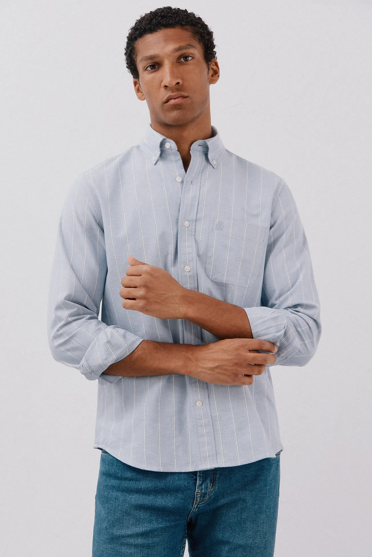 Camisa oxford riscas