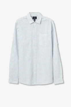 Camisa Oxford riscas regular fit