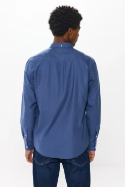 Camisa oxford tingida de peça