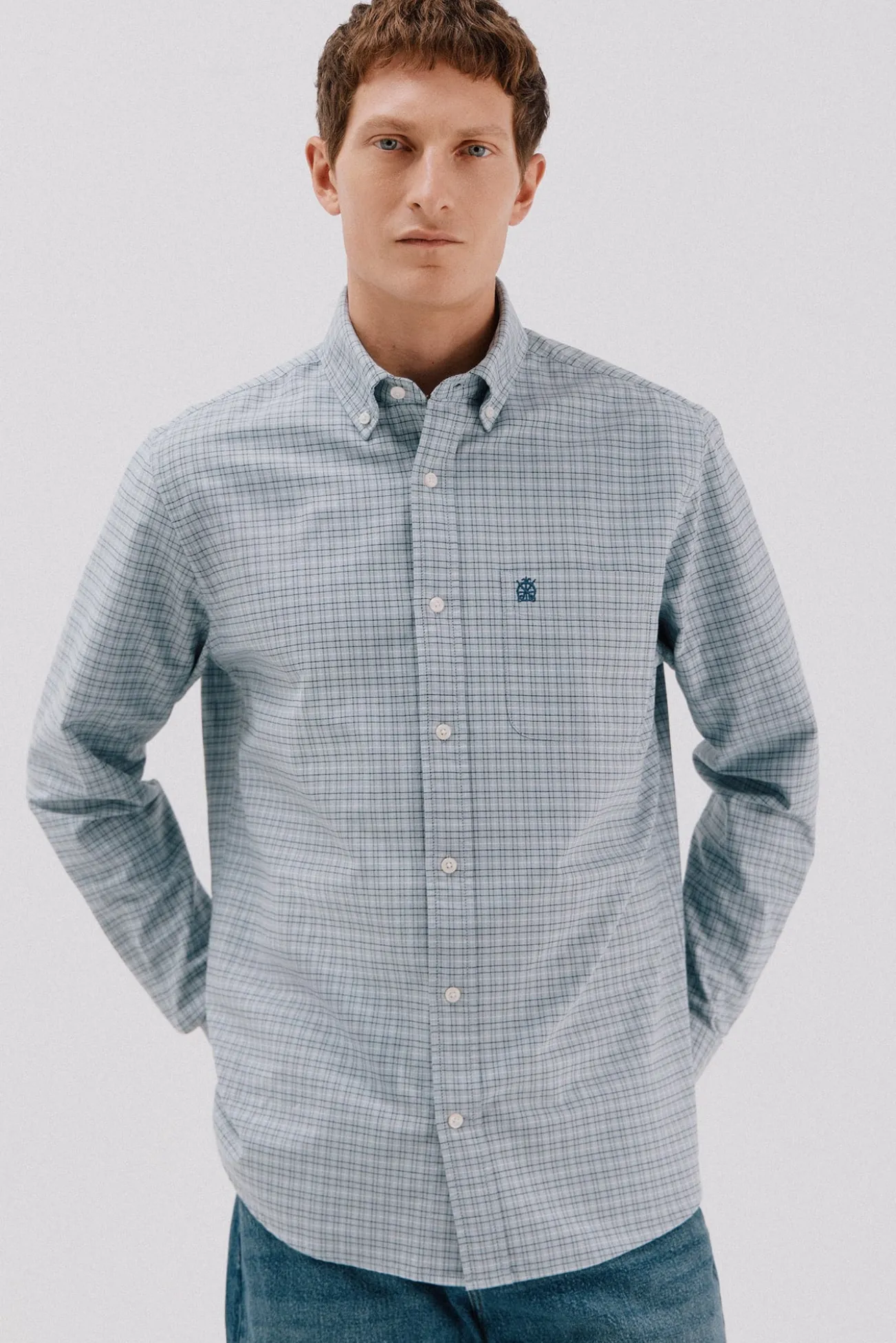 Camisa oxford xadrez