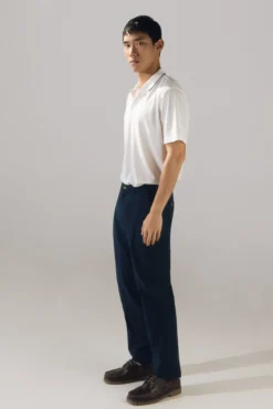 Camisa pólo com gola jacquard Coolmax®