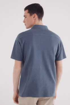 Camisa pólo waffle de regular fit