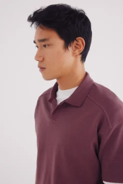 Camisa pólo waffle de regular fit