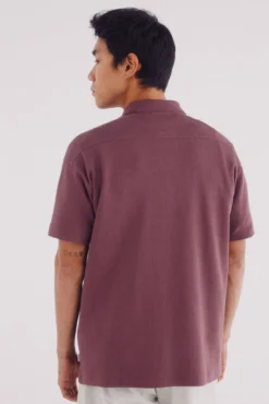 Camisa pólo waffle de regular fit