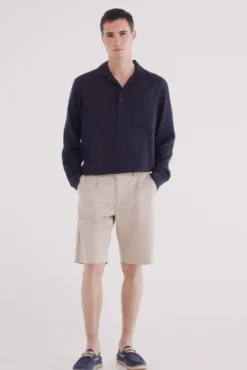 Camisa polo de linho viscose