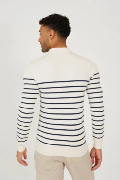Camisa polo de malha riscas