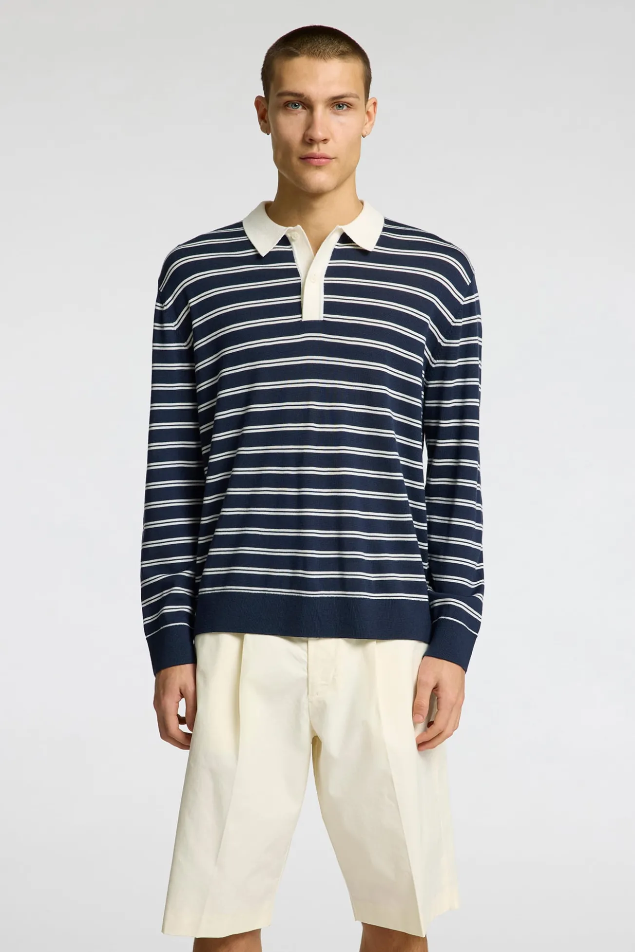 Camisa polo de rugby 100% lã merino