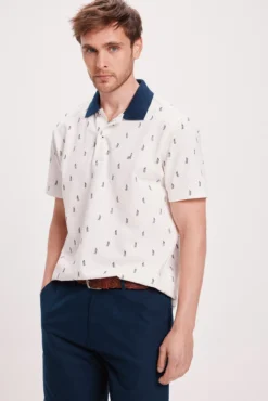 Camisa Polo Estampada