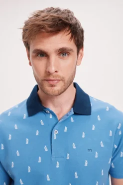 Camisa Polo Estampada