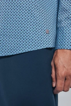 Camisa popelina micro estampado