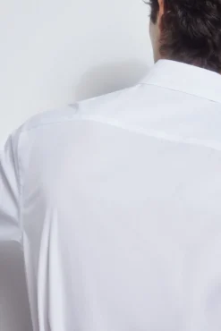 Camisa popelina tecido italiano