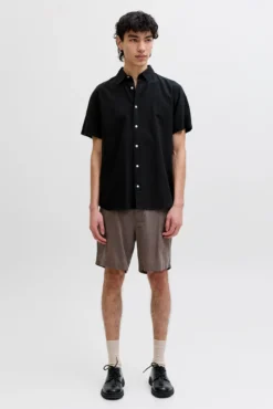 Camisa regular fit em linho