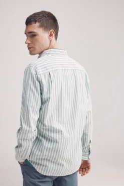 Camisa riscas de algodão