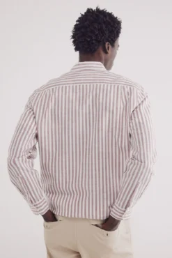 Camisa riscas de algodão