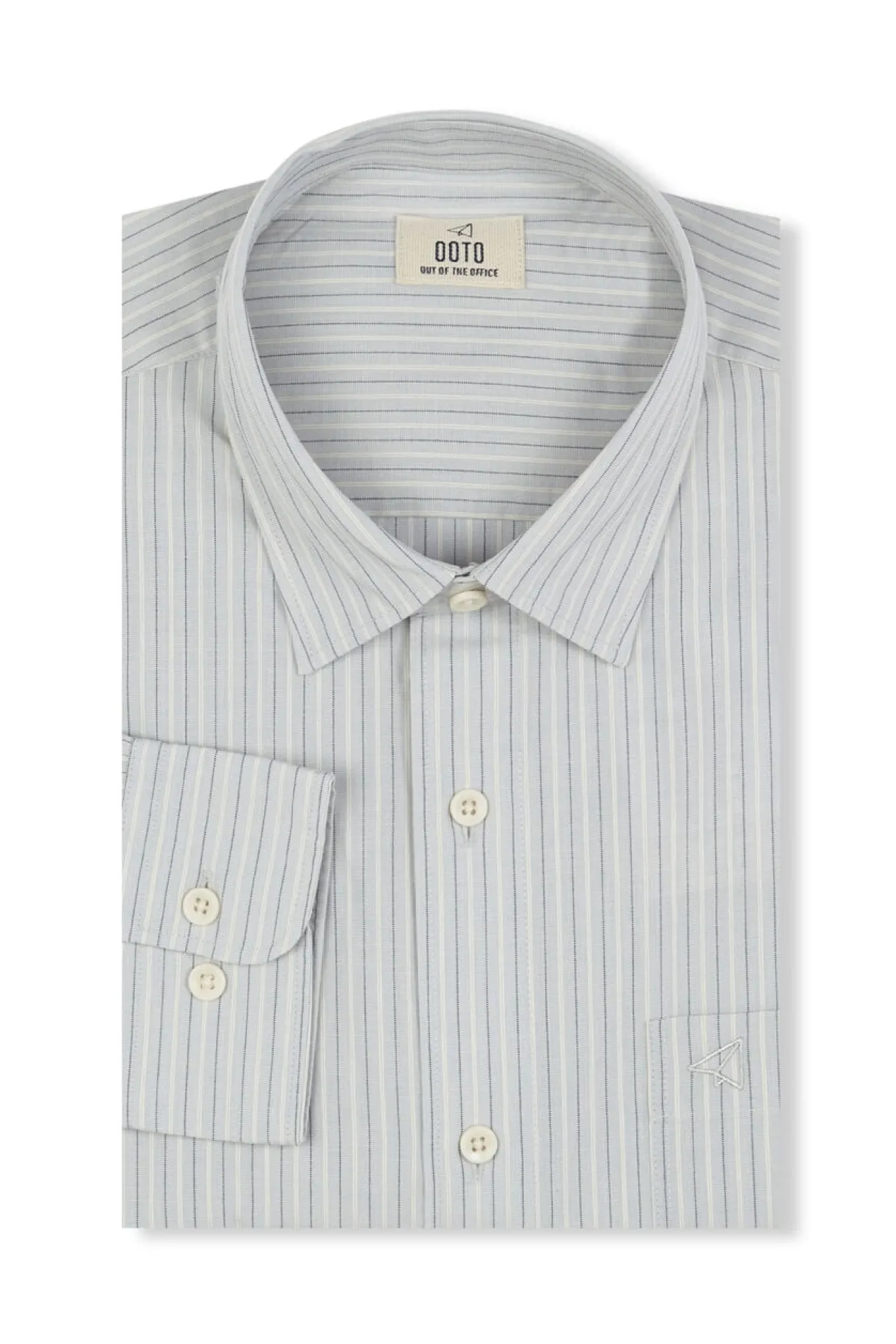 Camisa riscas estruturada