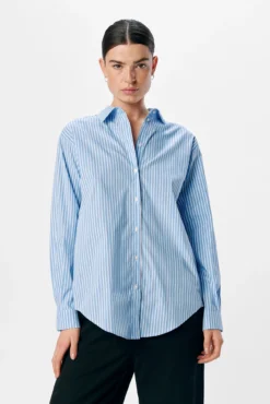 Camisa riscas larga