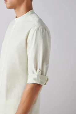 Camisa riscas manga 3/4