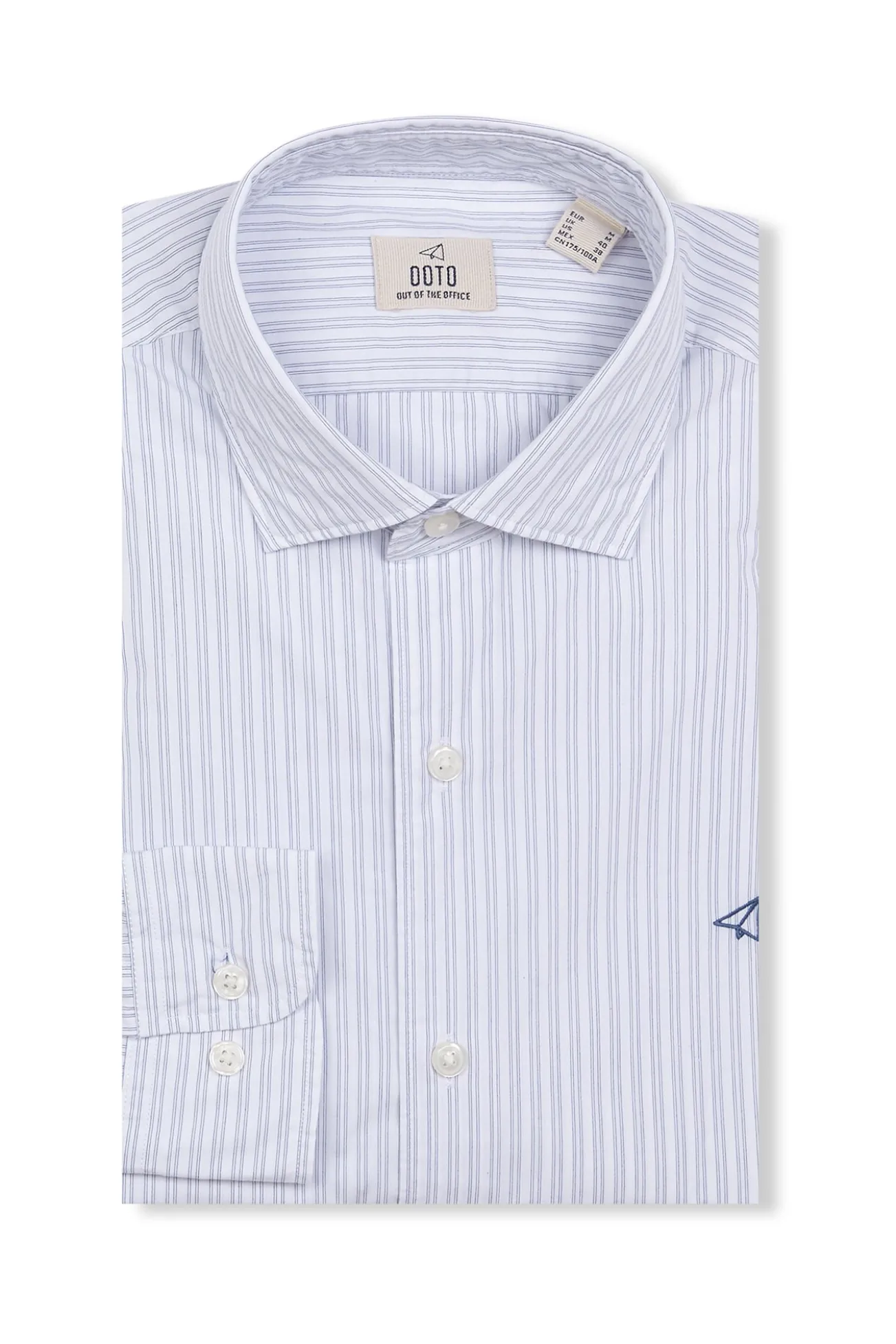 Camisa riscas popelina