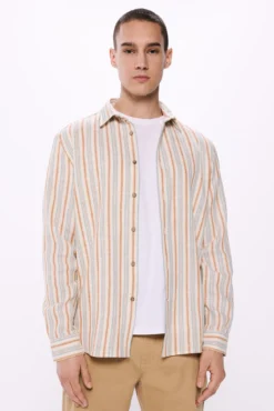 Camisa riscas rústica