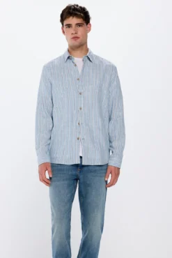Camisa riscas rústica
