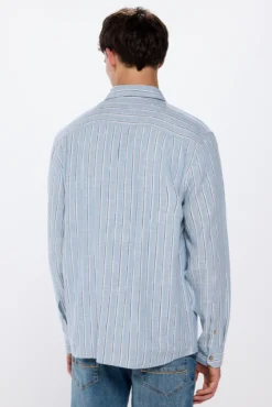 Camisa riscas rústica