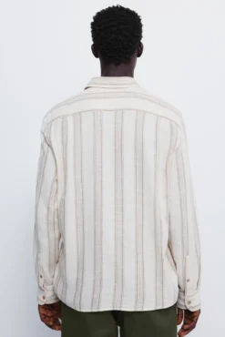 Camisa riscas rústica