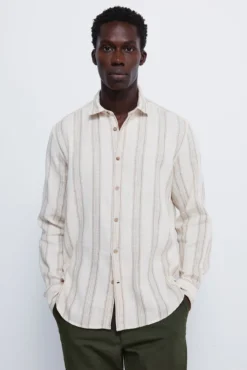 Camisa riscas rústica
