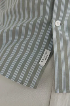 Camisa riscas tecido italiano