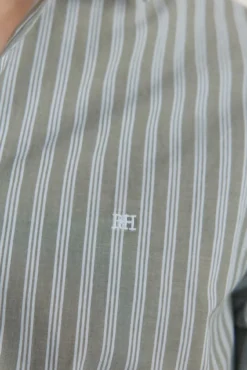 Camisa riscas tecido italiano