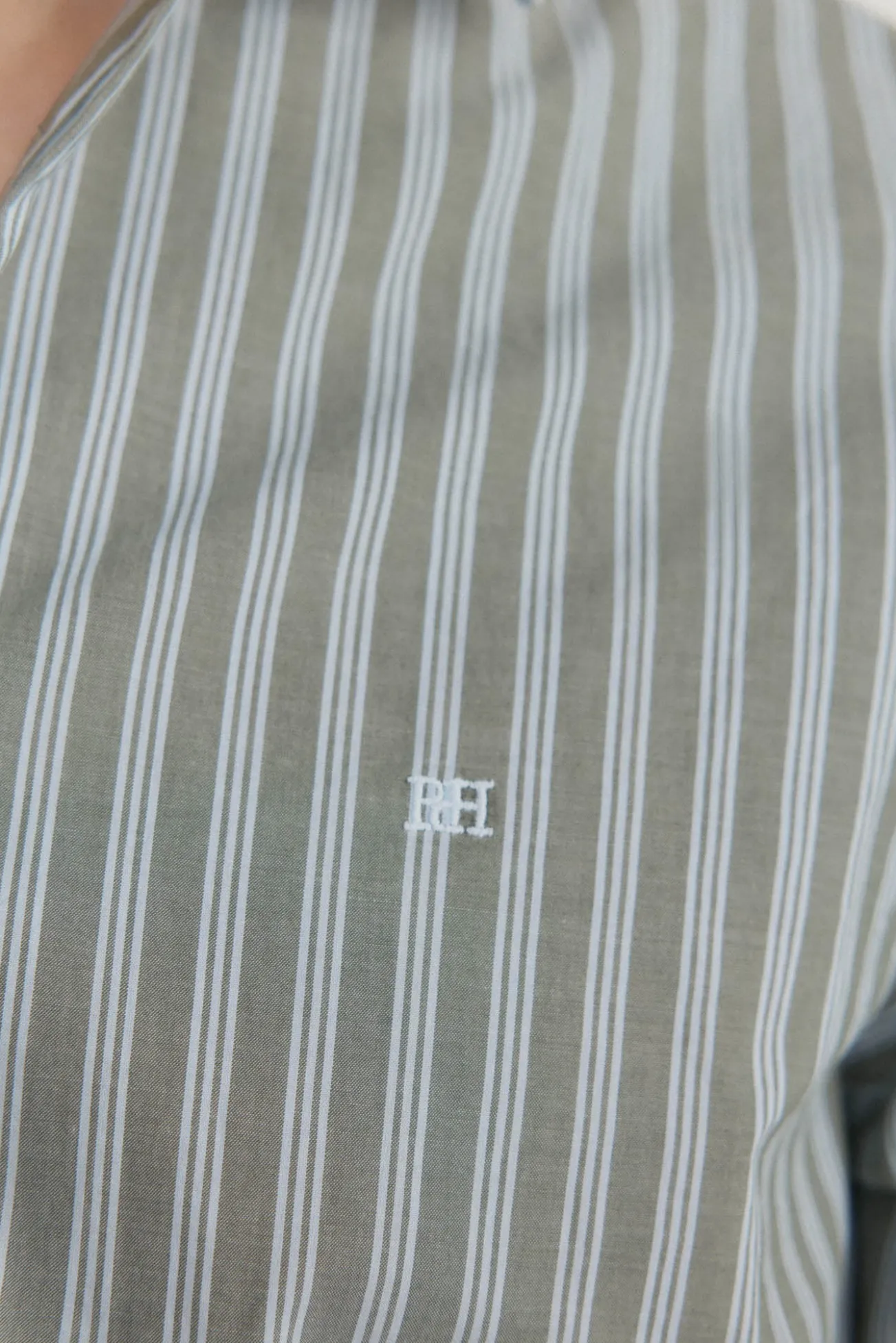 Camisa riscas tecido italiano