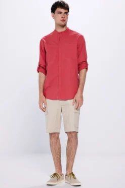 Camisa seersucker mao