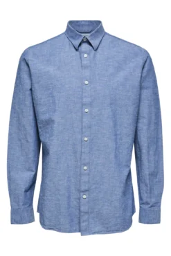Camisa slim fit de algodão orgânico