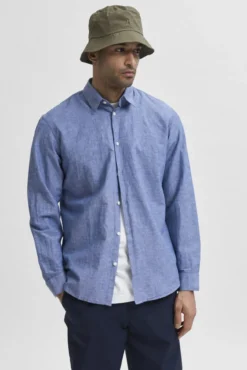 Camisa slim fit de algodão orgânico