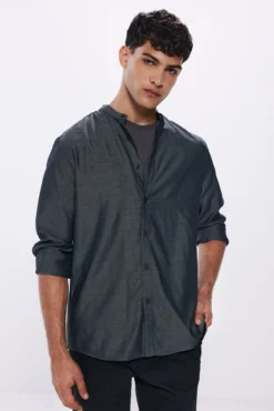 Camisa social bicolor