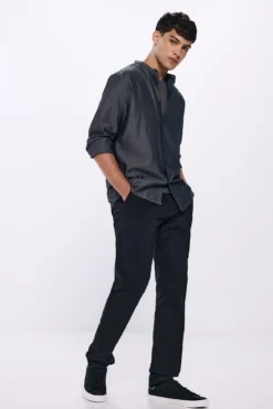 Camisa social bicolor