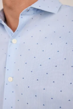 Camisa social de popeline