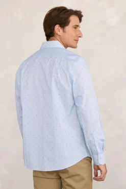 Camisa social de popeline