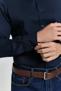 Camisa social slim fit
