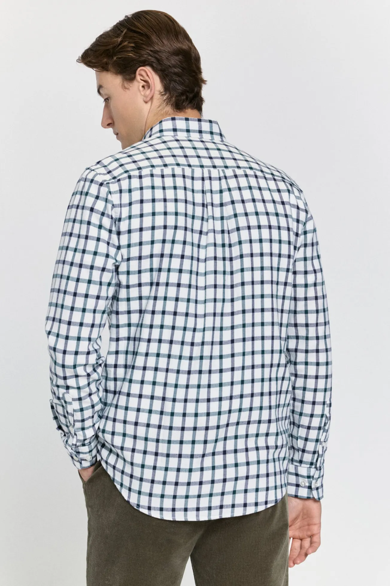 Camisa xadrez com caimento relaxado
