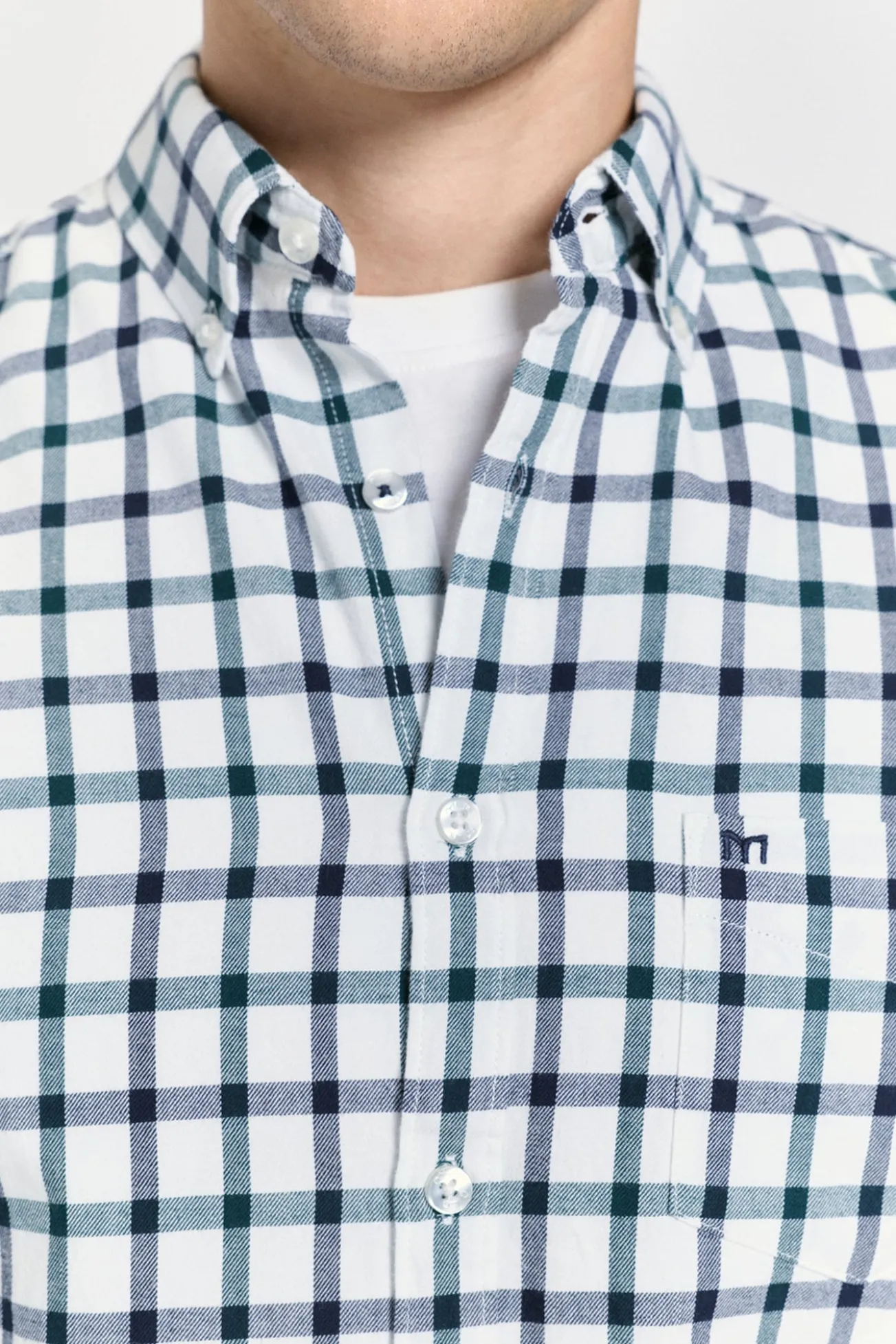 Camisa xadrez com caimento relaxado