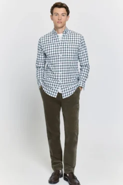 Camisa xadrez com caimento relaxado