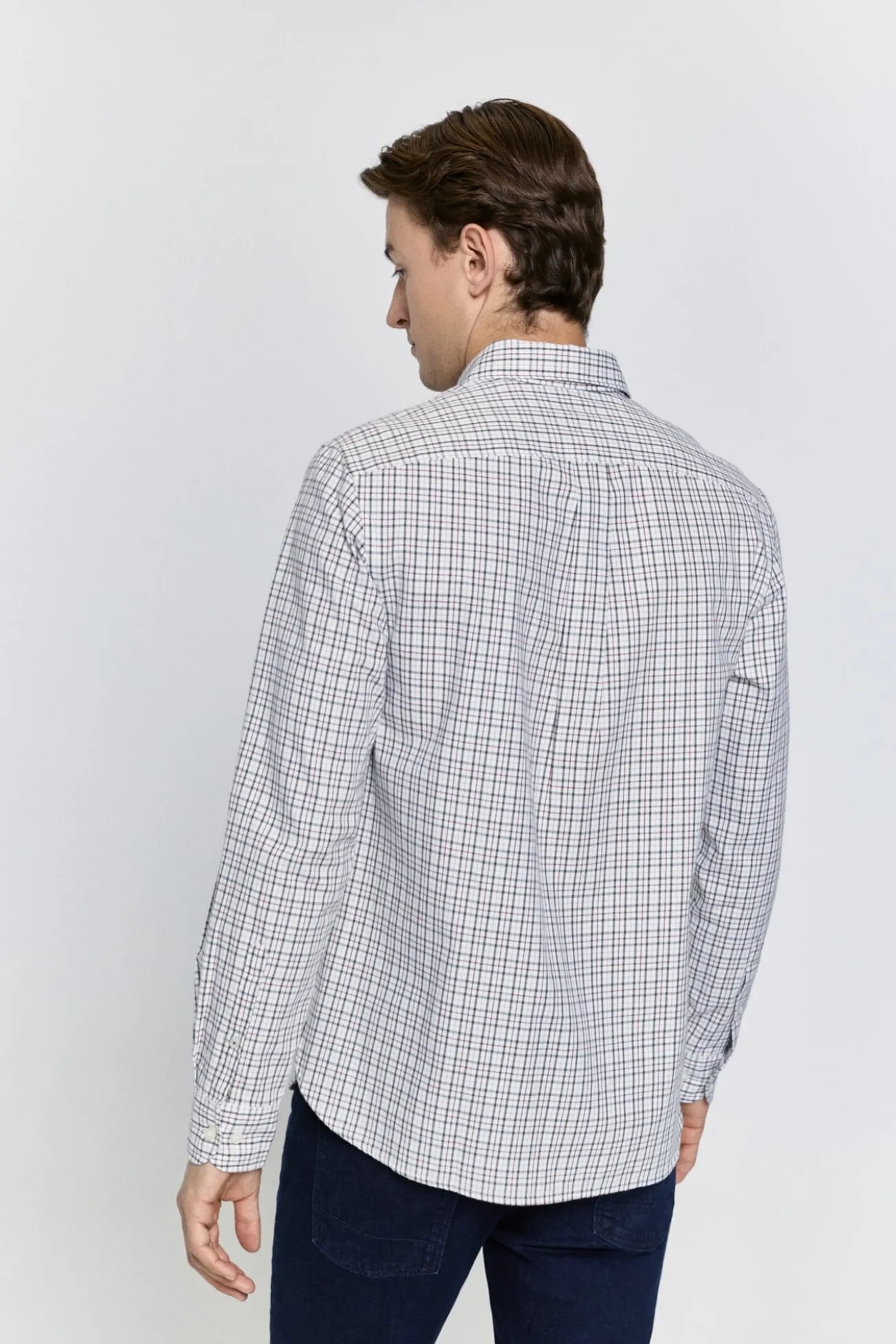 Camisa xadrez com caimento relaxado